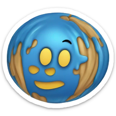 circulo relleno de color azul sticker