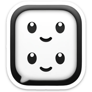 Chat black and white  sticker