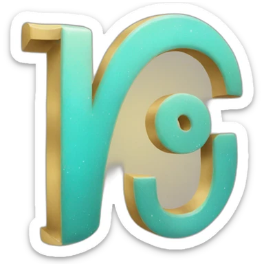 letter U in Uranus sticker