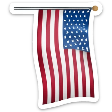 upside down US flagupside down US flag sticker
