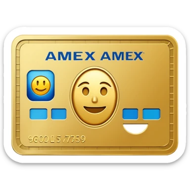 amex gold card sticker