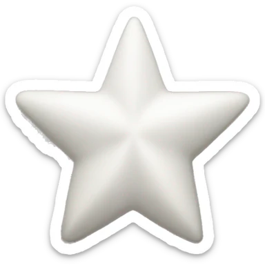 white star sticker