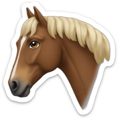 Bah e et cheval sticker