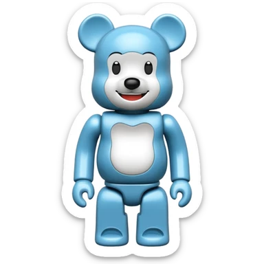 joy emoji bearbrick sticker