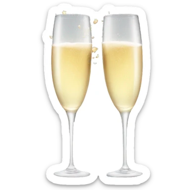 Champagne cheers  sticker