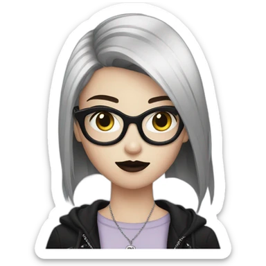 Mall goth girl sticker