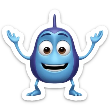 Pixar movie character sticker