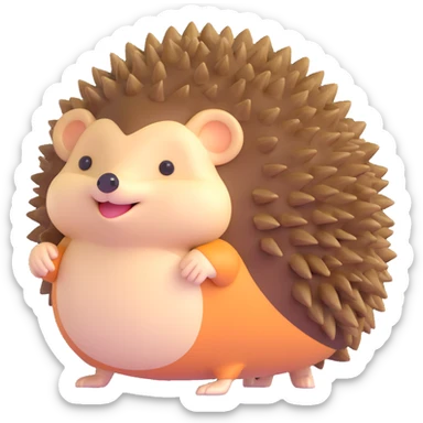 A hedgehog sticker