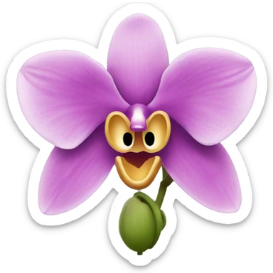 Orchid sticker