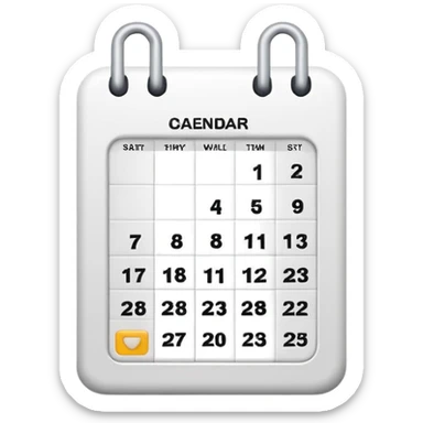 I want to generate a 3d image to show a calendar sticker