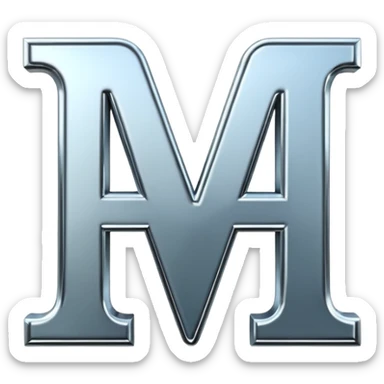 letters "A and I" sticker