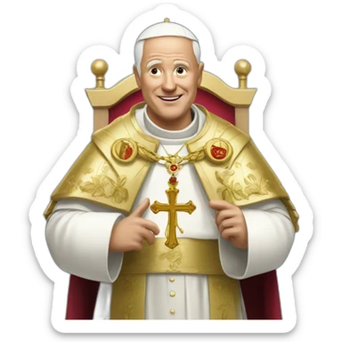 Le pape sticker