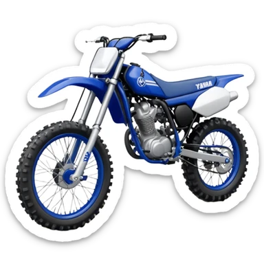 blue yamaha 250 dirt bike sticker