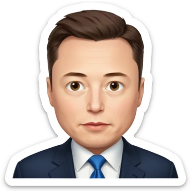 Elon musk wearing a Biden pin  sticker
