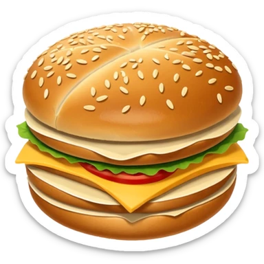 Sandwich bun sticker