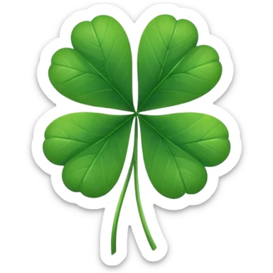 clover with 5 leaves (not 4) sticker