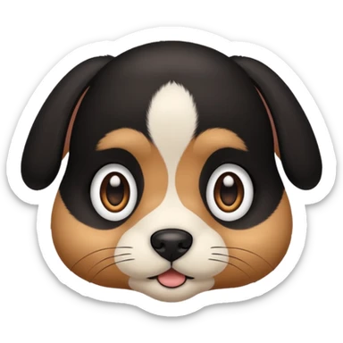 Baby dog face 🐈‍⬛ sticker