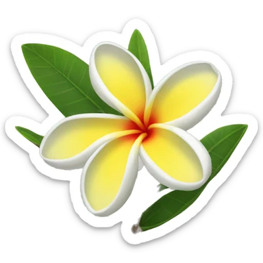 plumeria sticker