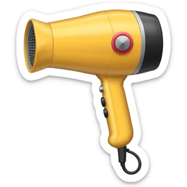 hair dryer sticker
