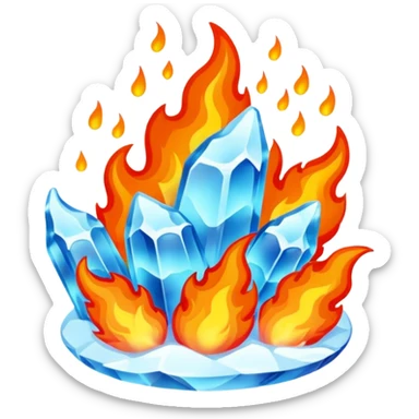 Hot and cold  sticker