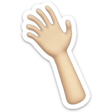 arm in a cast sticker