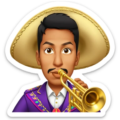 Mariachi Trumpet Player sticker