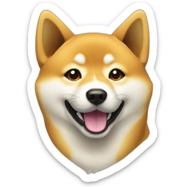 smiling-shibainu sticker