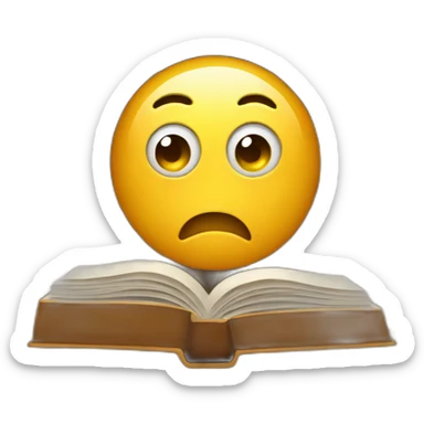 Book with face sticker