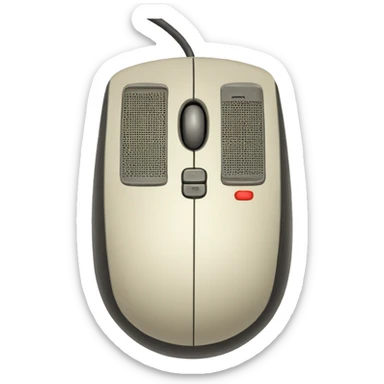 vintage computer mouse sticker