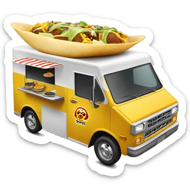 Toyota 2027 flying taco’s mini food truck  sticker