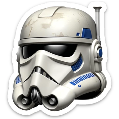StarWars clone helm comandos, rolling around sticker