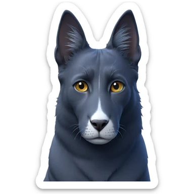 cat gazing with blurry background sticker