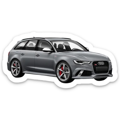 audi rs6 2016  sticker