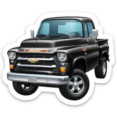 Black Chevy Truck sticker