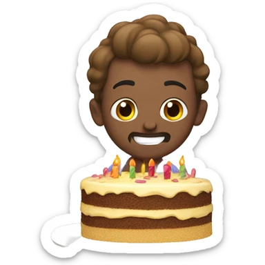 Happy Birthday Jerry cake sticker