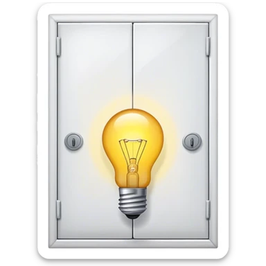 closet light bulb sticker