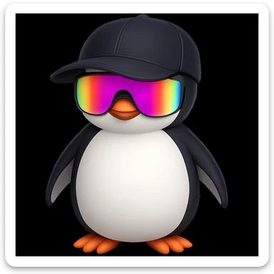 Remove any text or writing from the sunglasses in the image. Keep the original style and look of the sunglasses intact without text. sticker