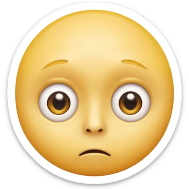 Hazme una carita redonda  amarilla aturdida con un porro en la boca sticker