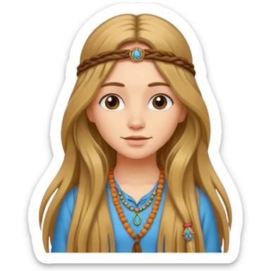 girl Hippie  sticker