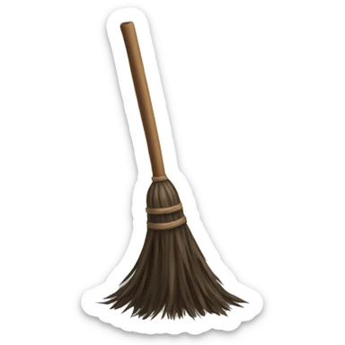 Witch broom  sticker