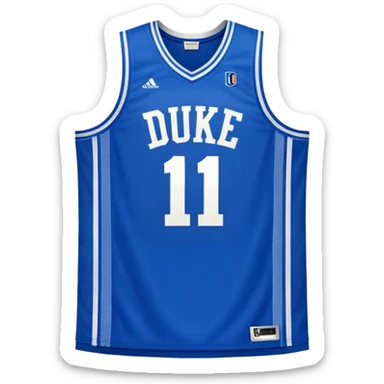 Duke basketball jersey sticker