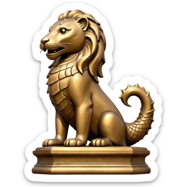merlion with no legs sticker