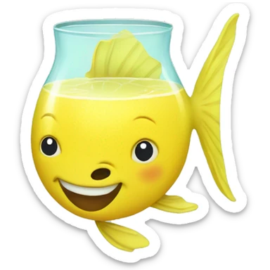 fish in lemonade sticker