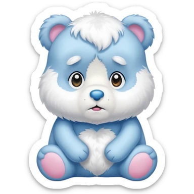 Care bear sad  sticker