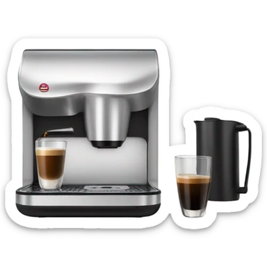 Mini coffee machine mini sticker