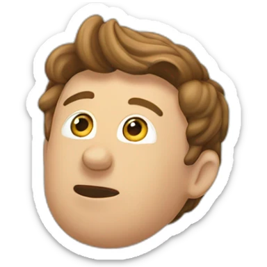 mark zuckerbegr upside down pointing left sticker