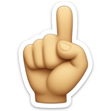 emoji pointing at the viewer sticker