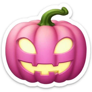 pink pumpkin sticker