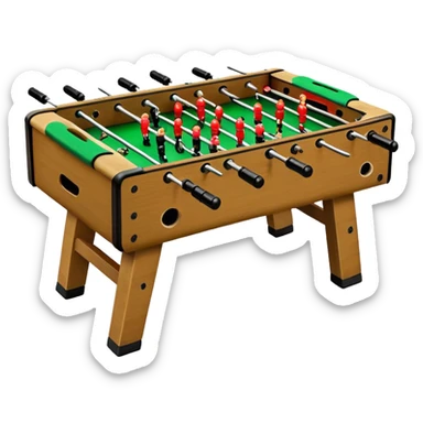 Foosball table sticker