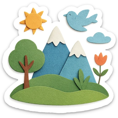 Nature sticker
